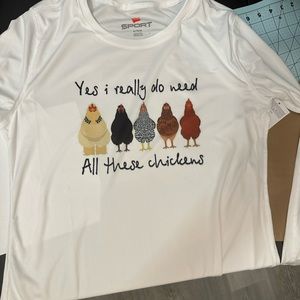 Long sleeve chicken shirt